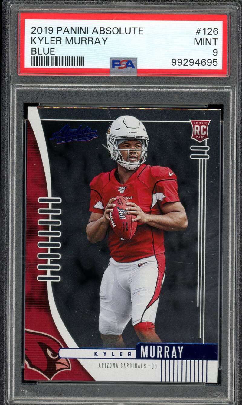 Kyler Murray Rookie Card 2019 Panini Absolute Blue #126 PSA 9 Image 1