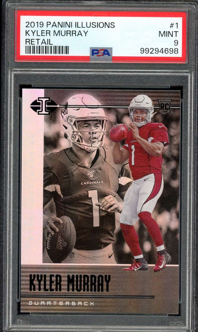 Kyler Murray Rookie Card 2019 Panini Illusions Retail #1 PSA 9 Image 1