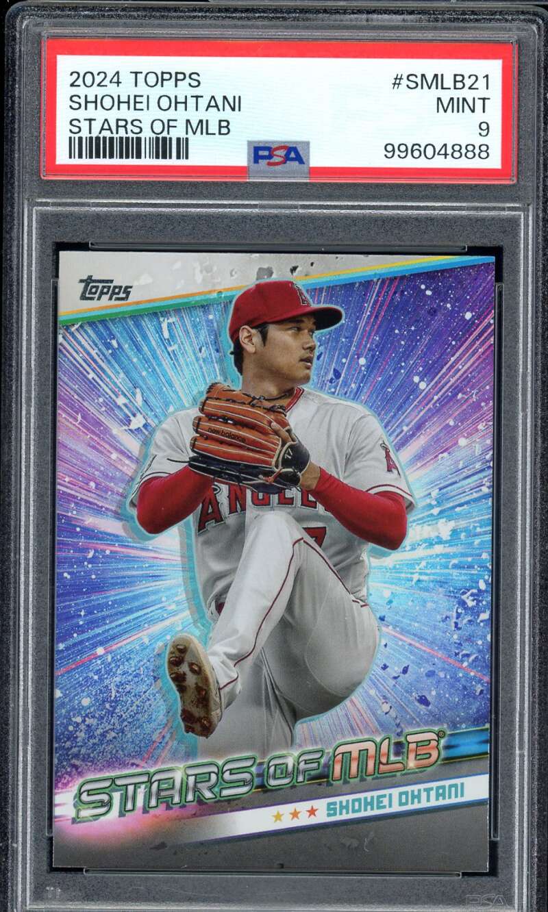 Shohei Ohtani Card 2024 Topps Stars Of MLB #SMLB21 PSA 9 Image 1