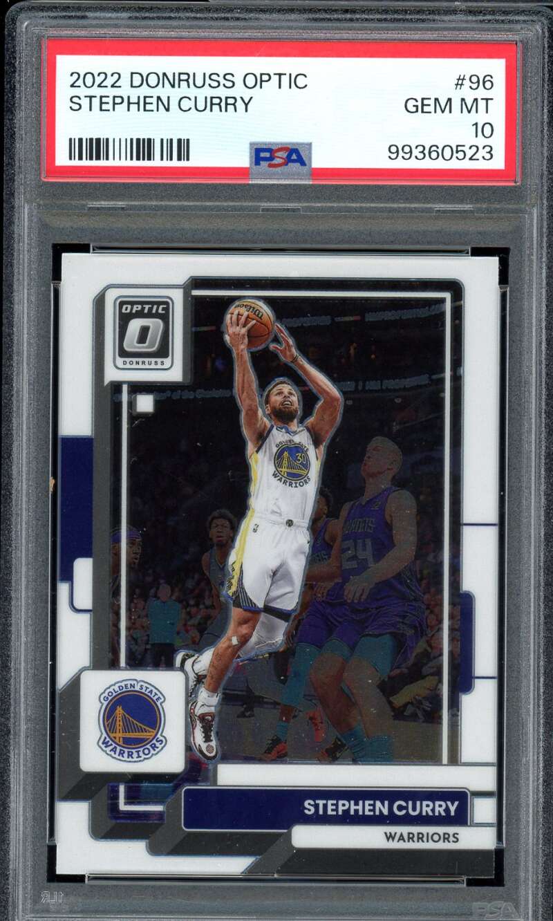 Stephen Curry Card 2022-23 Donruss Optic #96 PSA 10 Image 1