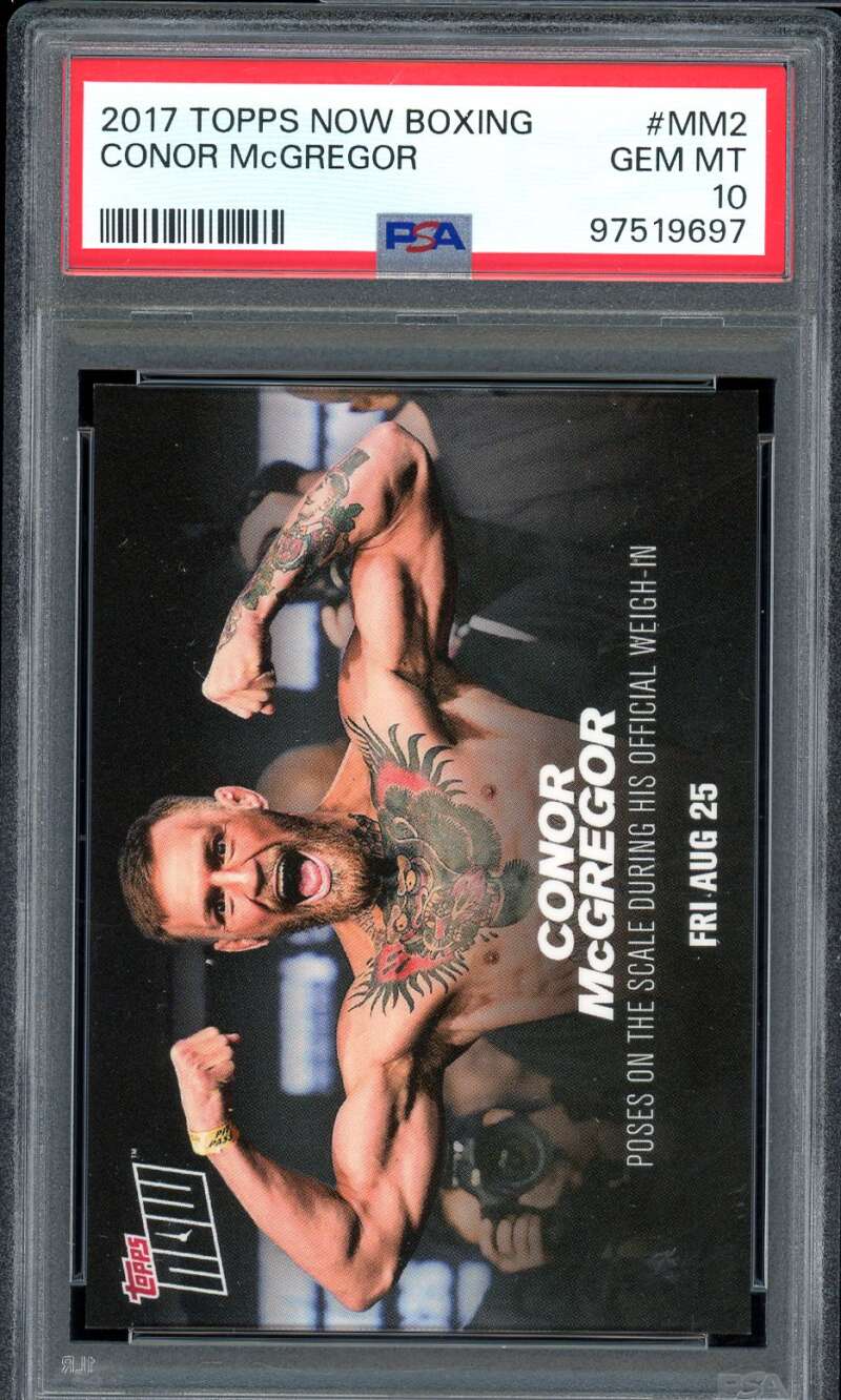 Conor McGregor Card 2017 Topps Now #mm2 PSA 10 Image 1