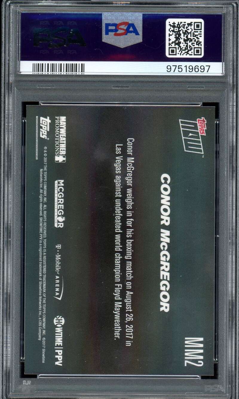 Conor McGregor Card 2017 Topps Now #mm2 PSA 10 Image 2