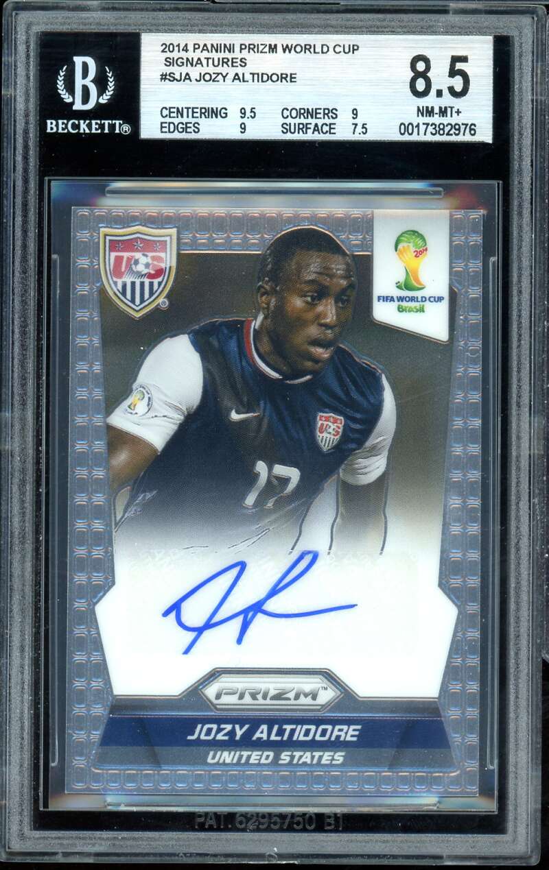 Jozy Altidore Card 2014 Panini Prizm World Cup Signatures #sja BGS 8.5 Image 1