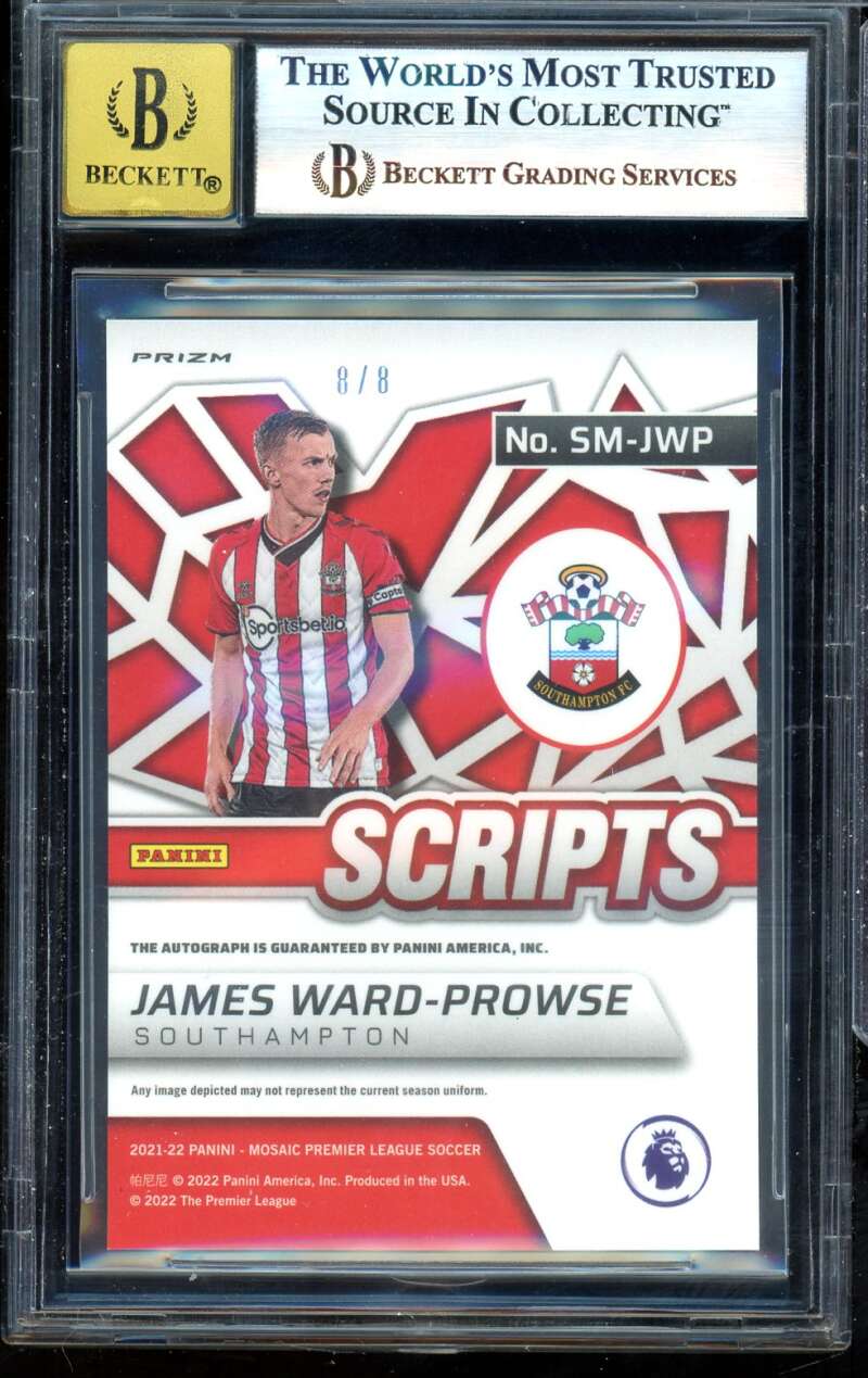James Ward-Prowse 2021-22 Mosaic Scripts Choice Black Gold (8/8) #13 BGS 8.5 Image 2