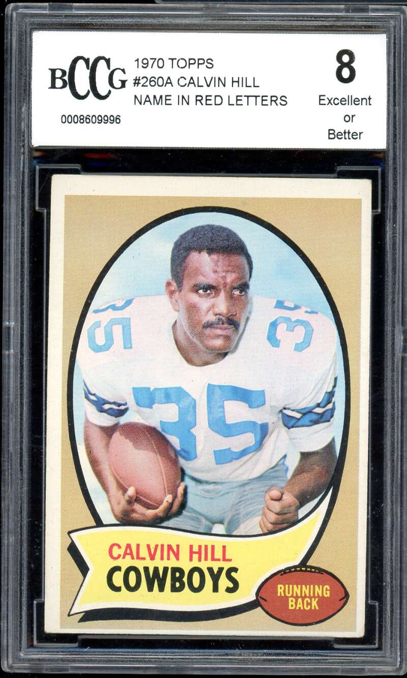 Calvin Hill Rookie Card 1970 Topps #260A BGS BCCG 8 Image 1