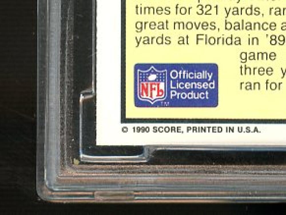 1990 Score Supplemental #101T Emmitt Smith Rookie Card BGS BCCG 10 Mint+ Image 9