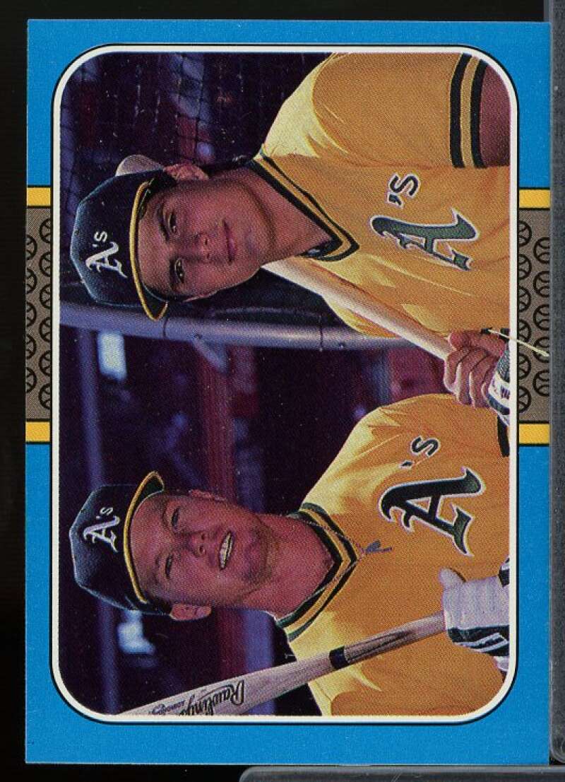 Mark McGwire/Jose Canseco Card 1987 Donruss Highlights #40  Image 1
