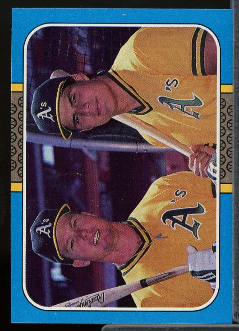 Mark McGwire/Jose Canseco Card 1987 Donruss Highlights #40  Image 1
