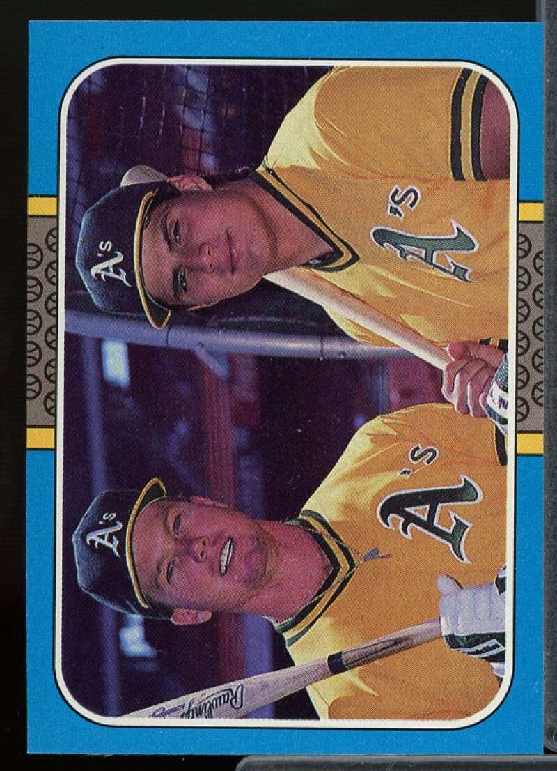 Mark McGwire/Jose Canseco Card 1987 Donruss Highlights #40  Image 1