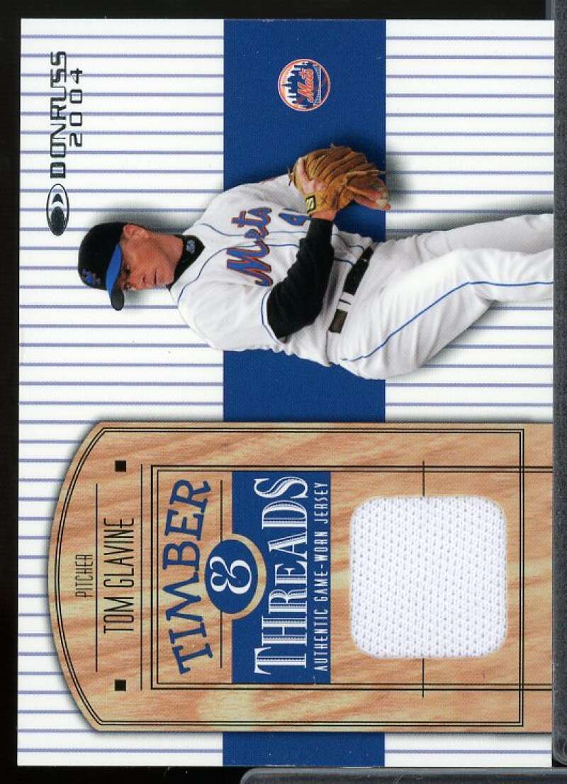 Tom Glavine Jsy Card 2004 Donruss Timber and Threads #20  Image 1