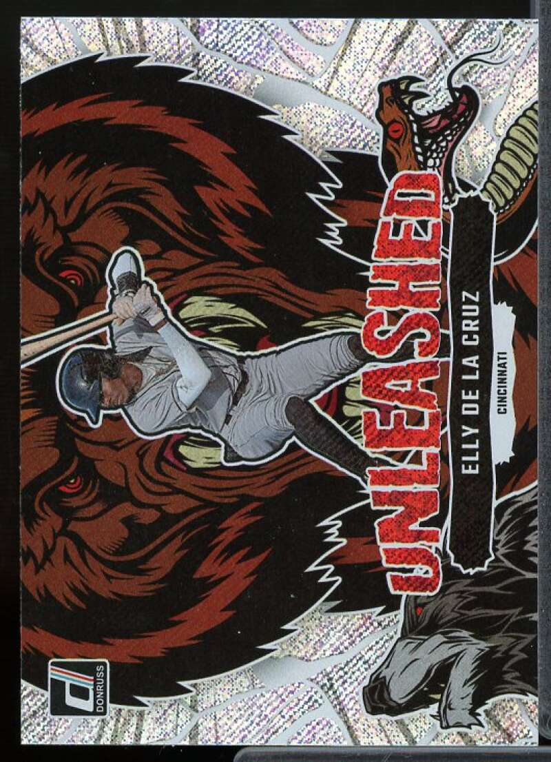 Elly De La Cruz Rookie Card 2023 Donruss Unleashed Rapture #7  Image 1