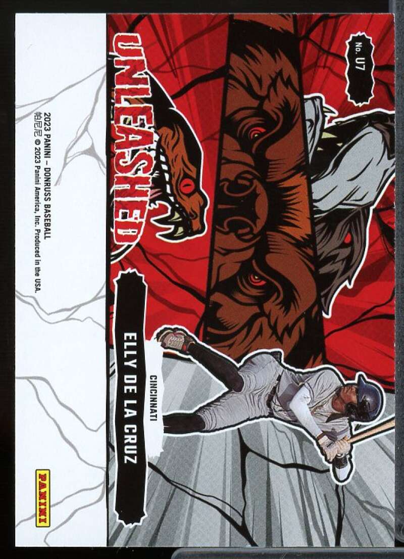 Elly De La Cruz Rookie Card 2023 Donruss Unleashed Rapture #7  Image 2