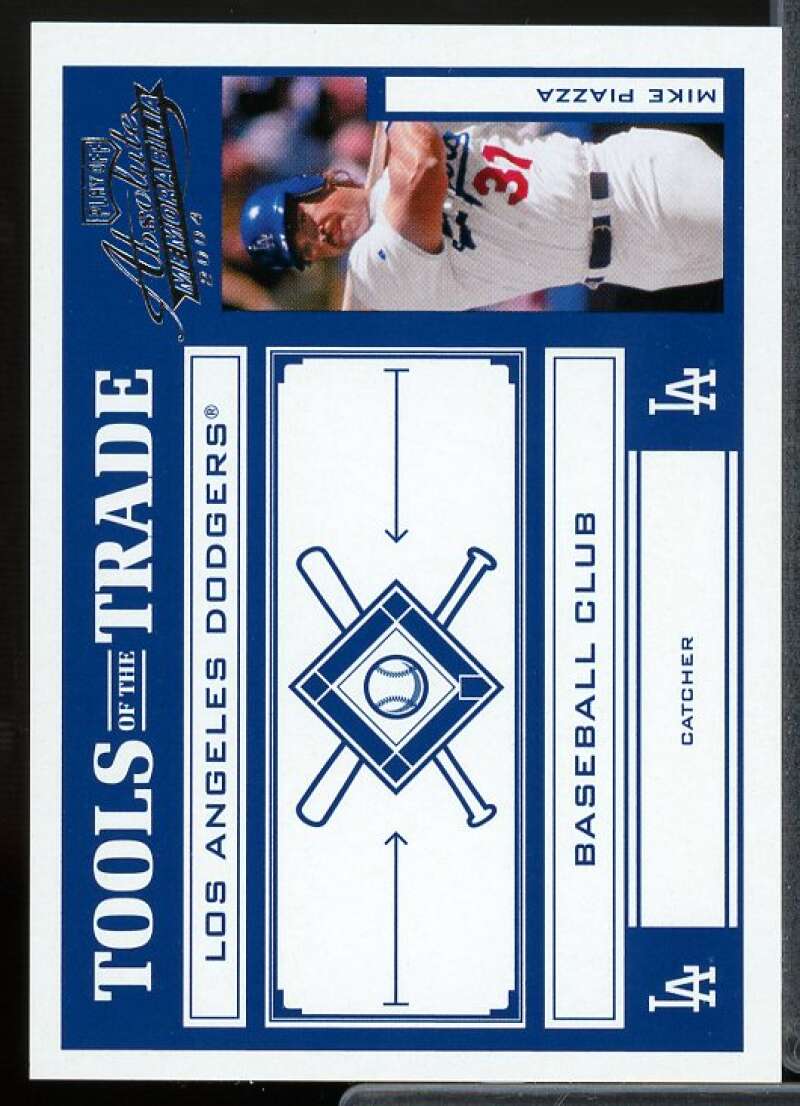 Mike Piazza Dodgers 2004 Absolute Memorabilia Tools of the Trade Blue #TT100  Image 1