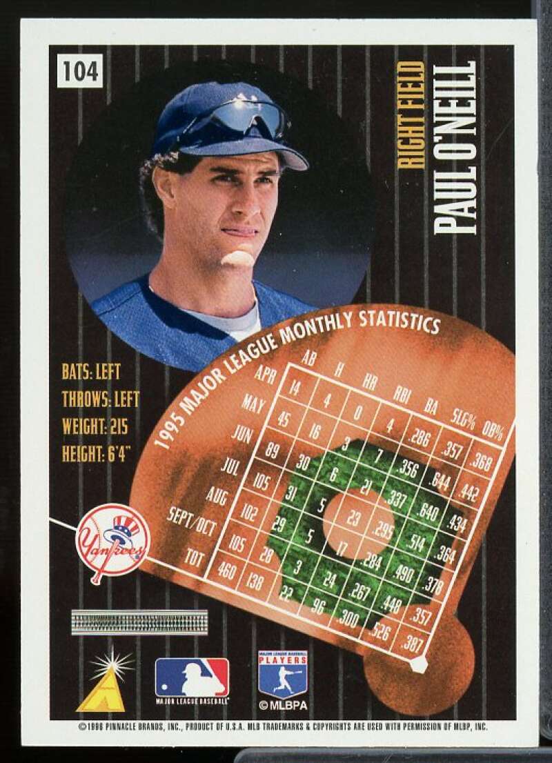 Paul O'Neill Card 1996 Summit Artist's Proofs #104  Image 2