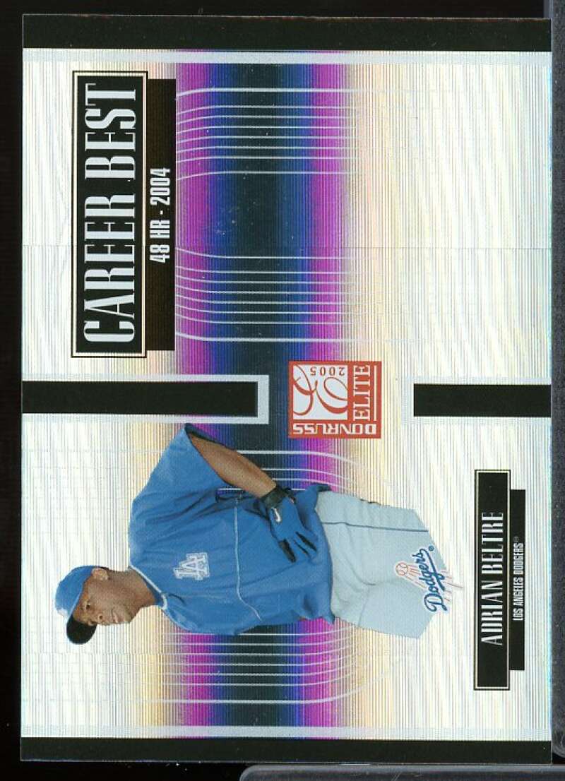 Adrian Beltre Card 2005 Donruss Elite Career Best #2  Image 1