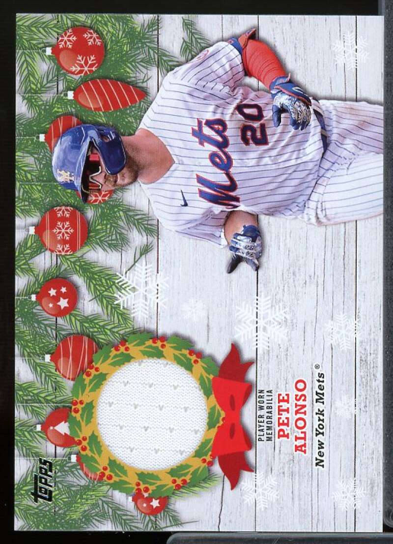 Pete Alonso Card 2021 Topps Walmart Holiday Relics #WRCPA  Image 1