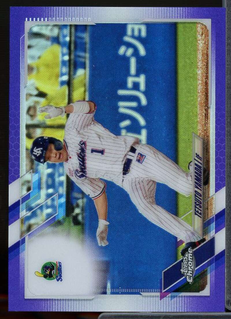 Tetsuto Yamada Card 2021 Topps Chrome Nippon Purple Refractors #59  Image 1