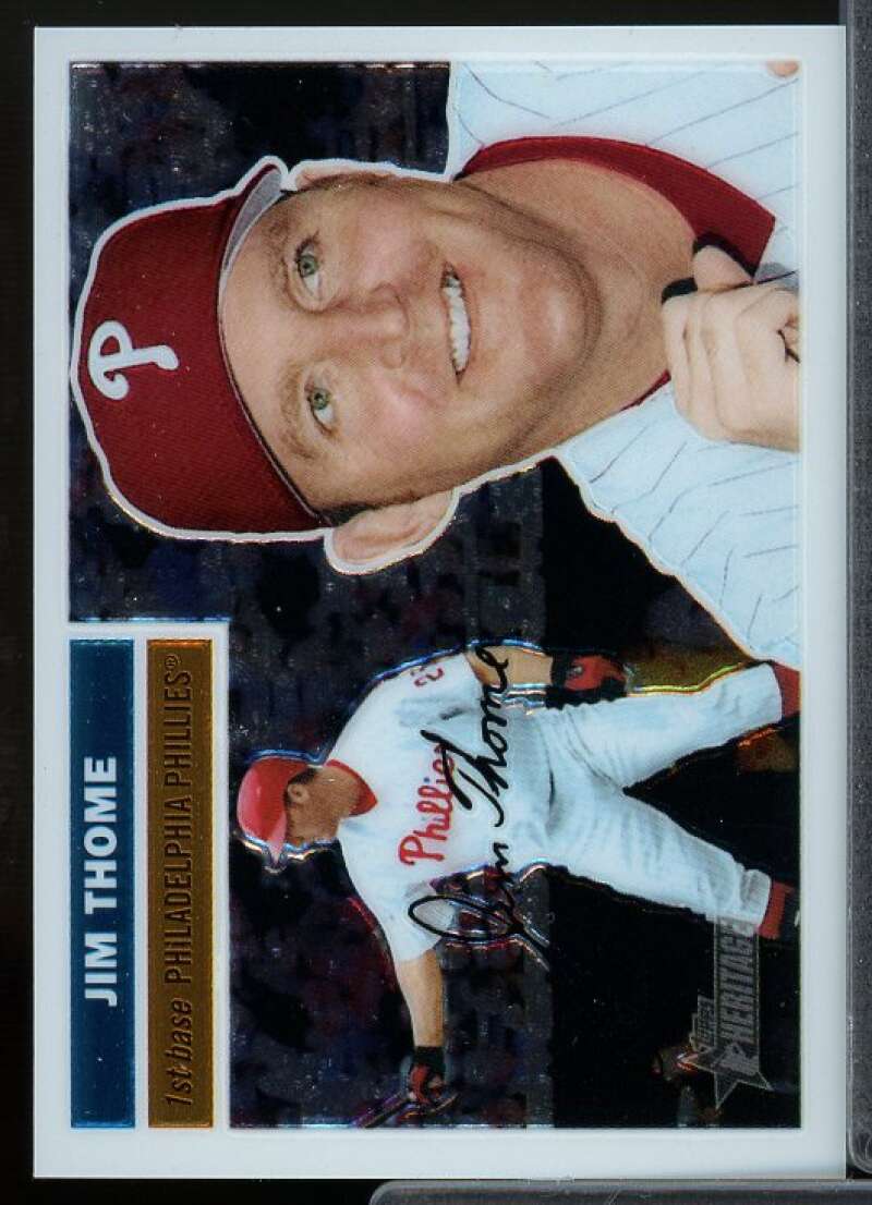 Jim Thome Card 2005 Topps Heritage Chrome #THC10  Image 1