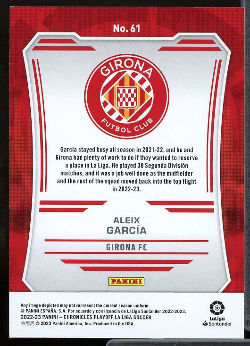 Aleix Garcia Rookie Card 2022-23 Panini Chronicles La Liga Blue #61  Image 2