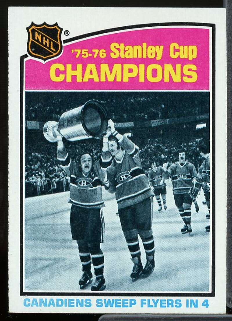 Canadiens Champs Card 1976-77 Topps #264  Image 1