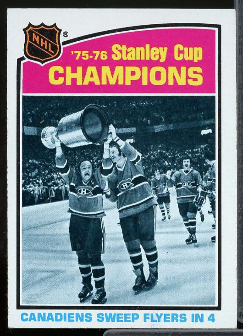 Canadiens Champs Card 1976-77 Topps #264  Image 1