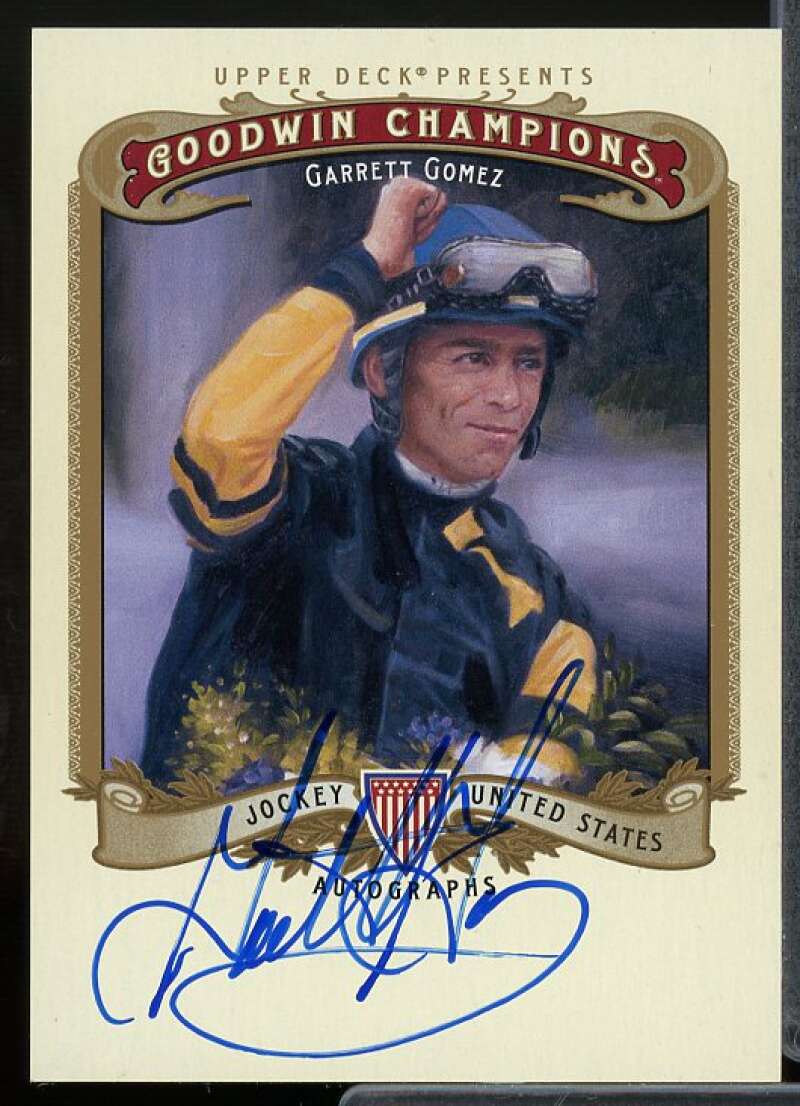 Garrett Gomez E Card 2012 Upper Deck Goodwin Champions Autographs #AGO  Image 1