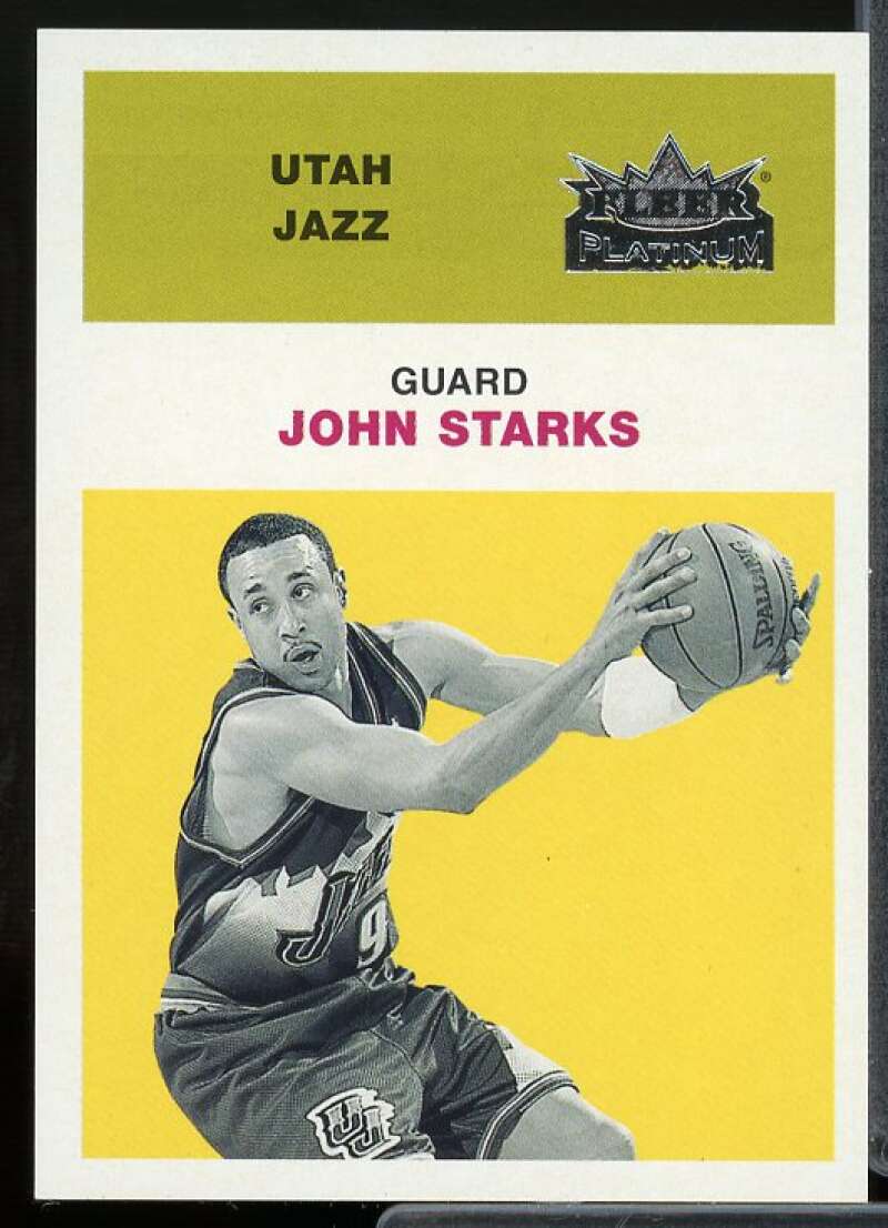 John Starks Card 2001-02 Fleer Platinum Anniversary Edition #97  Image 1