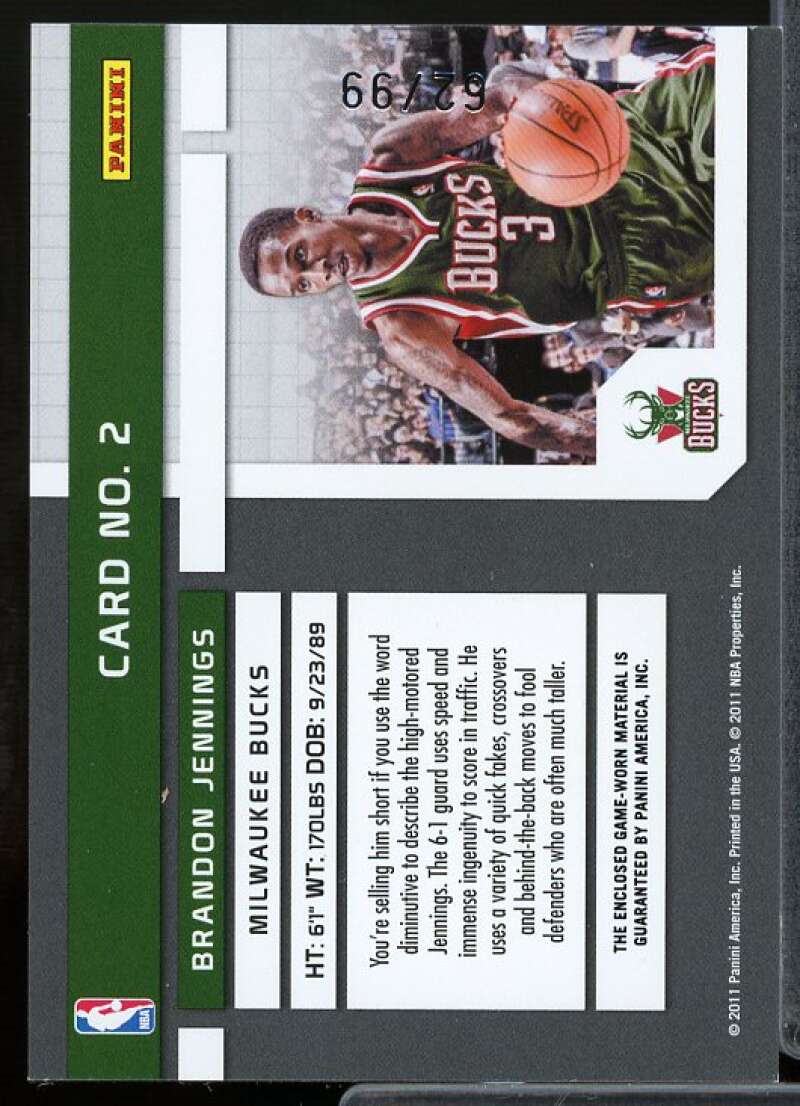 Jennings 2010 Absolute Memorabilia Tools of the Trade GU Jumbo Jsy Numbers #2  Image 2