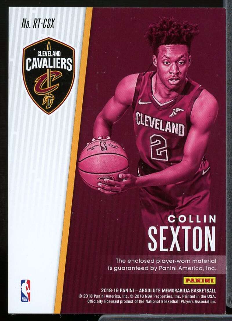 Collin Sexton Rookie 2018-19 Absolute Memorabilia Rookie Threads Level 2 #8  Image 2