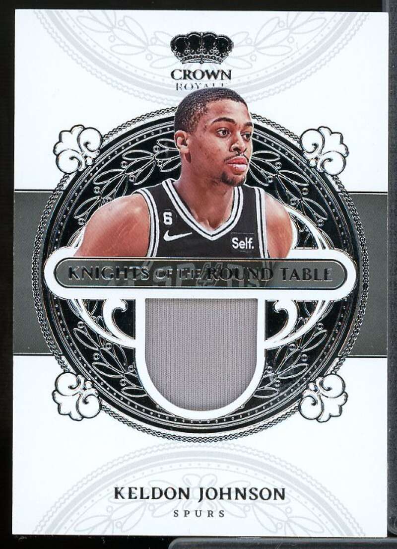 Keldon Johnson Card 2022-23 Crown Royale Knights of the Round Table Relics #16  Image 1