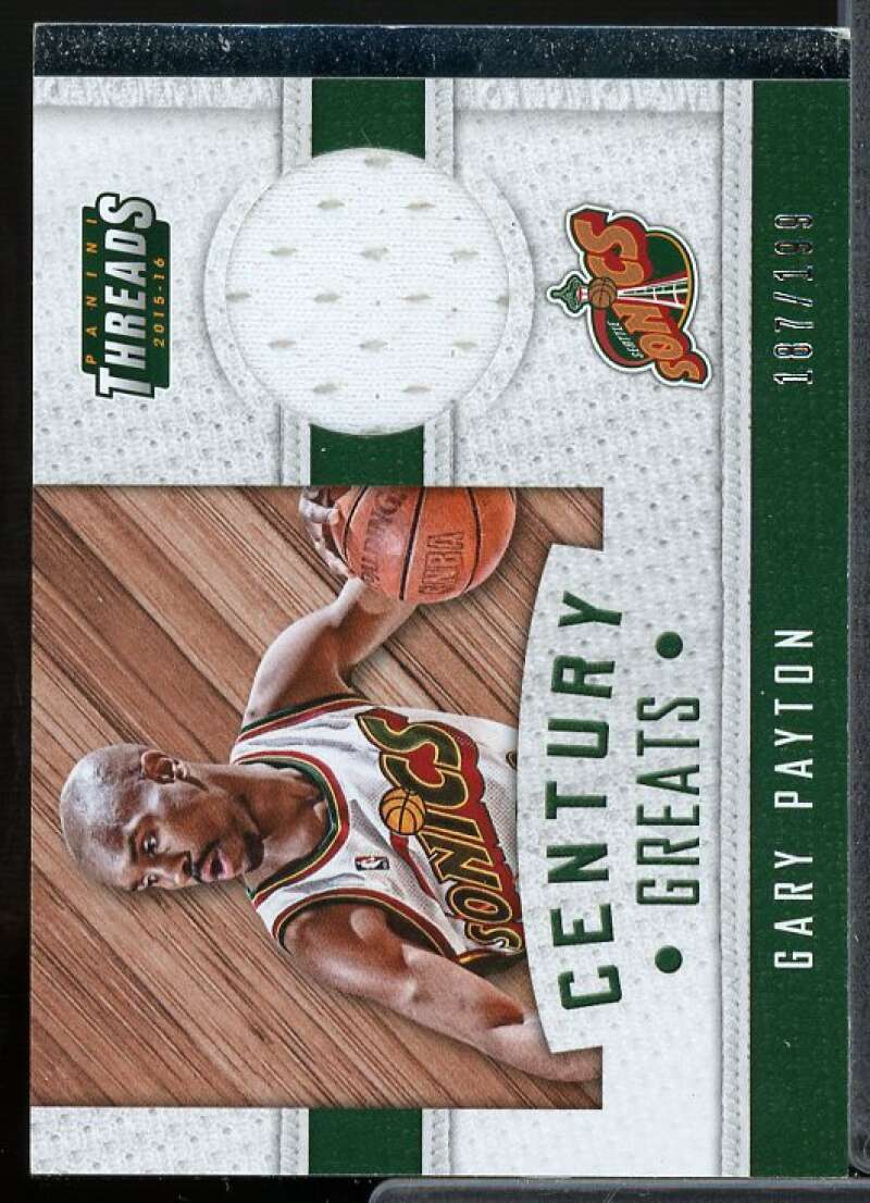 Gary Payton Card 2015-16 Panini Threads Century Greats Threads #8  Image 1