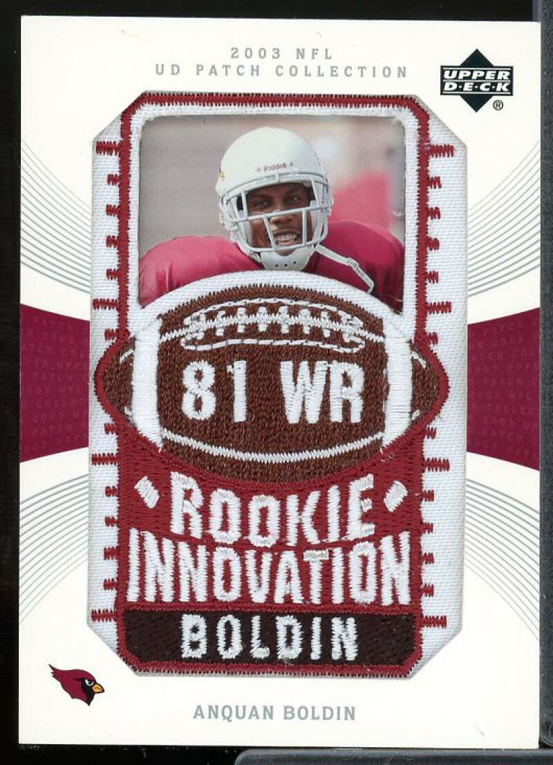 Anquan Boldin RI Rookie Card 2003 UD Patch Collection #147  Image 1