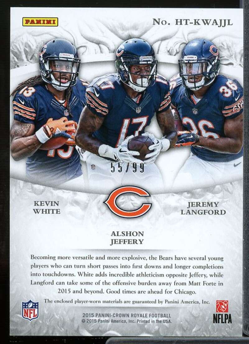 Langford/effery/White 2015 Crown Royale Heirs to the Throne Materials Trios #6  Image 2