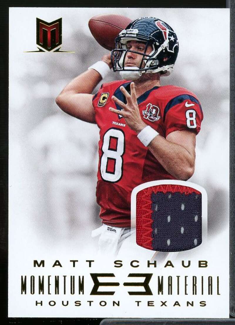 Matt Schaub Rookie Card 2013 Momentum Materials Prime #7  Image 1