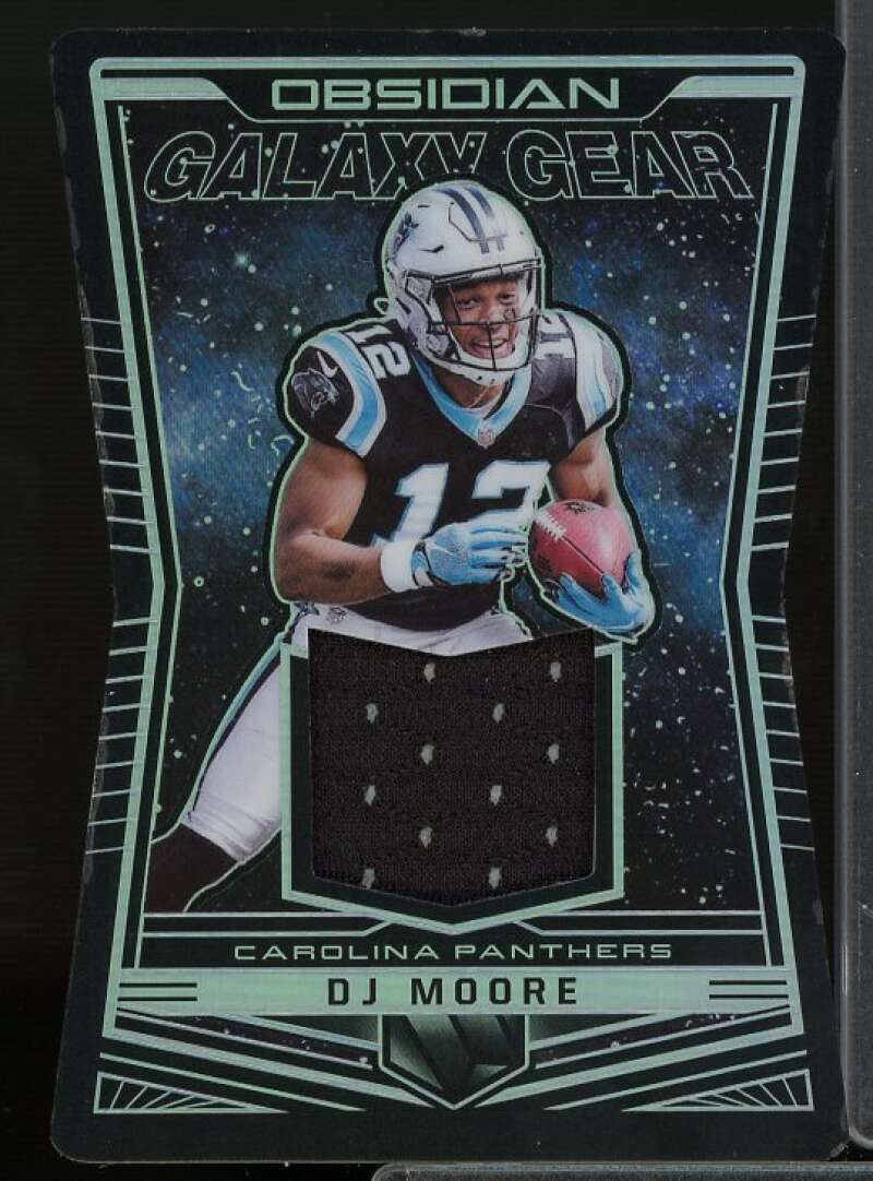 D.J. Moore Rookie Card 2018 Panini Obsidian Galaxy Gear Materials #26  Image 1