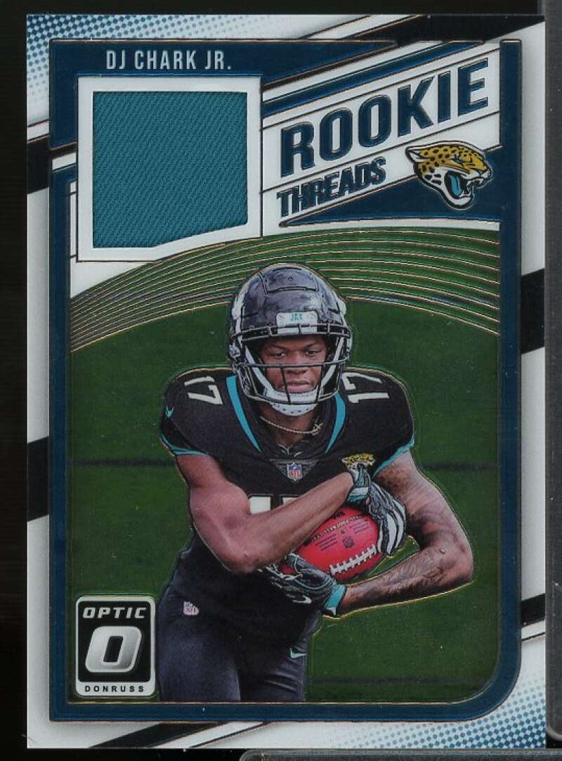 D.J. Chark Jr. Rookie Card 2018 Donruss Optic Rookie Threads #14  Image 1