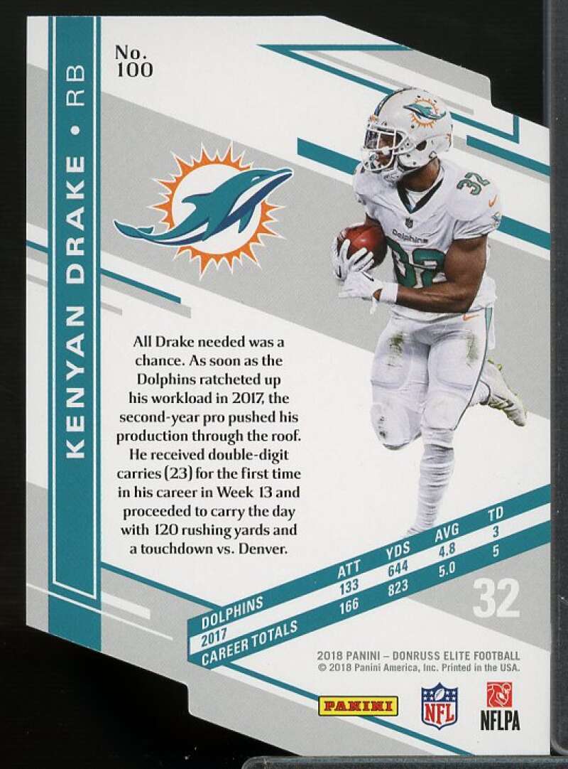 Kenyan Drake Card 2018 Elite Aspirations Die Cut #100  Image 2