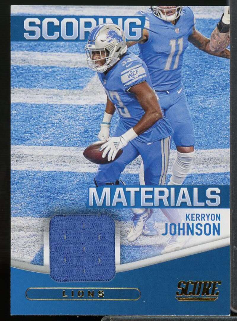 Kerryon Johnson Card 2021 Score Scoring Materials #6  Image 1