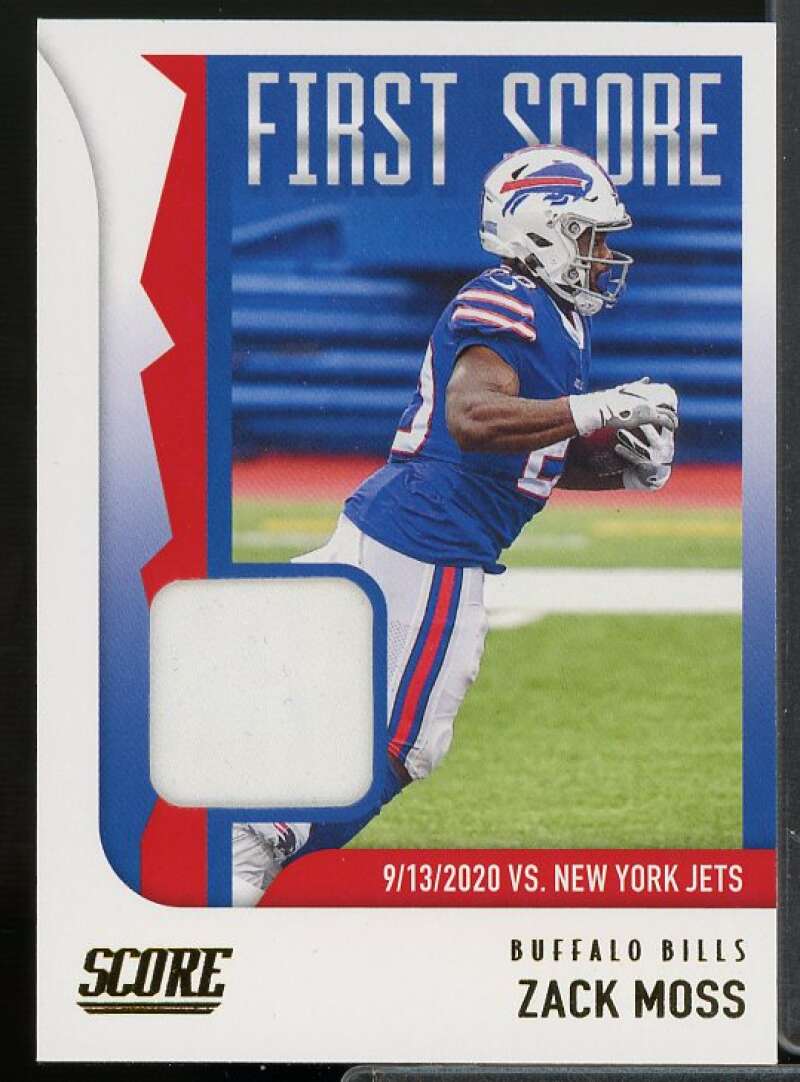 Zack Moss Card 2021 Score First Score Jerseys #21  Image 1