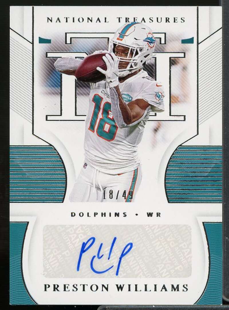 Preston Williams Card 2020 Panini National Treasures Signatures #78  Image 1