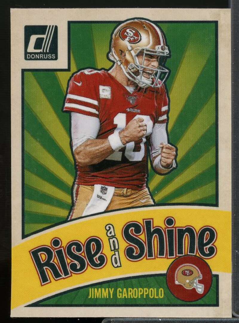 Jimmy Garoppolo Card 2020 Donruss Rise 'n Shine Magnet #20  Image 1