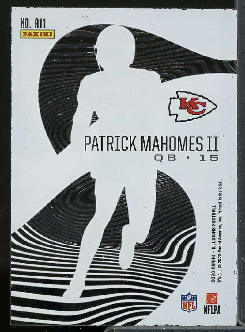 Patrick Mahomes II Card 2020 Panini Illusions Astounding #11  Image 2