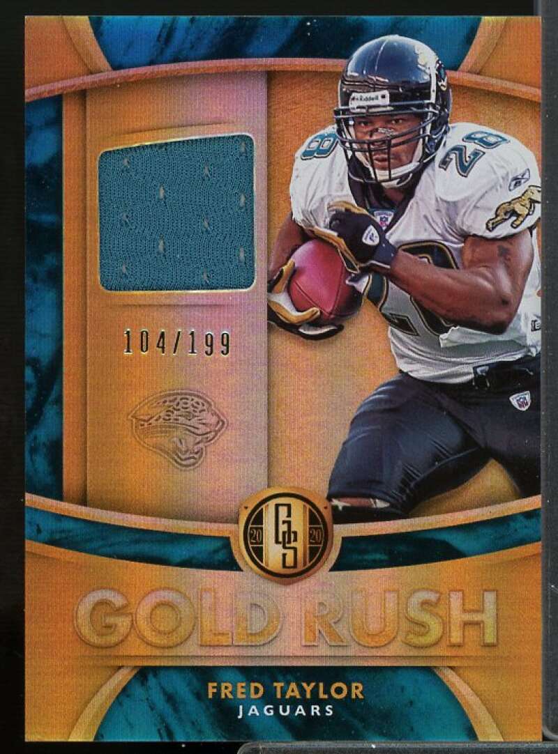 Fred Taylor Card 2020 Panini Gold Standard Gold Rush Materials #39  Image 1