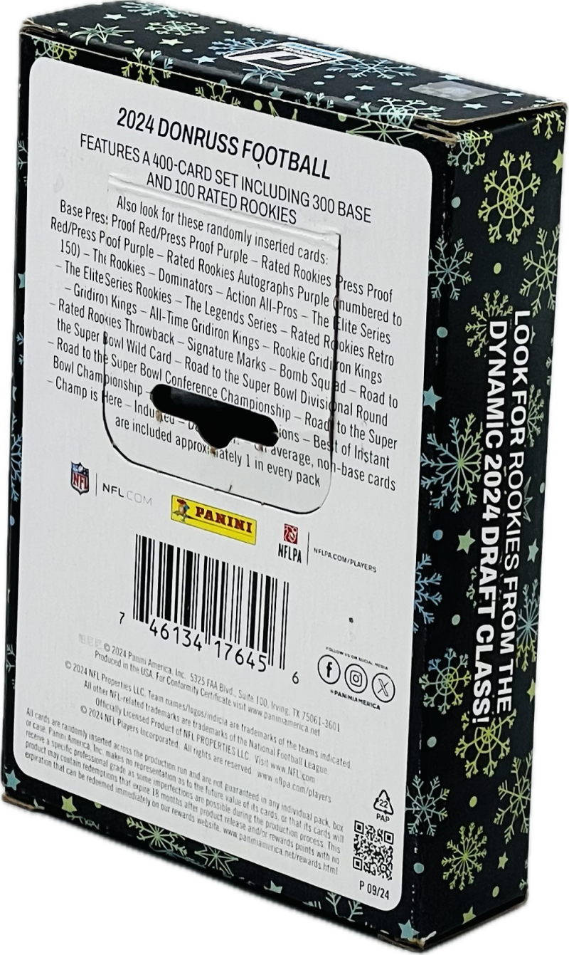 2024 Panini Donruss Football Winter Holiday Tin (Box) Image 2