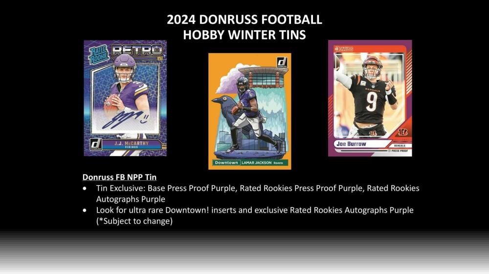 2024 Panini Donruss Football Winter Holiday Tin (Box) Image 4