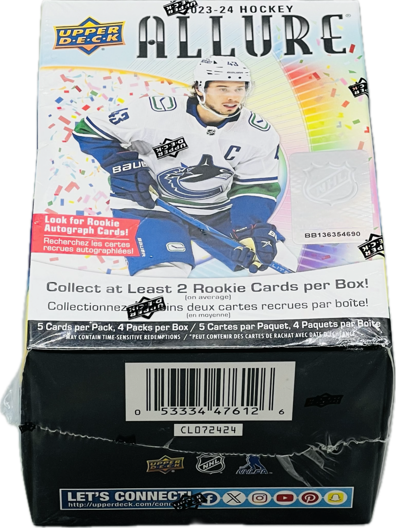 2023-24 Upper Deck Allure Hockey 5-Pack Blaster Box Image 3