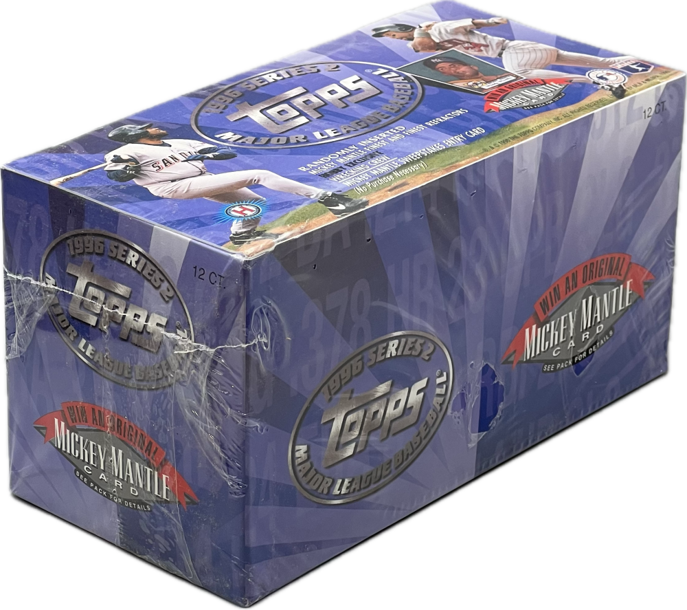 1996 Topps Series 2 Baseball Jumbo Pack Hobby Box Image 2