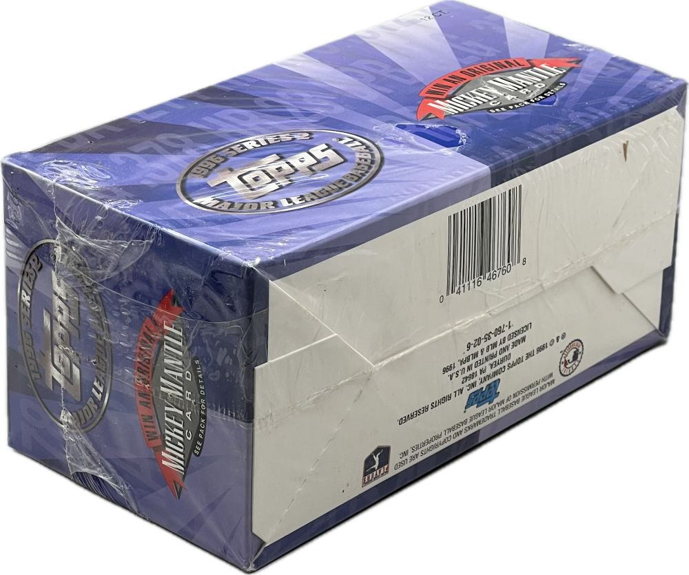1996 Topps Series 2 Baseball Jumbo Pack Hobby Box Image 4