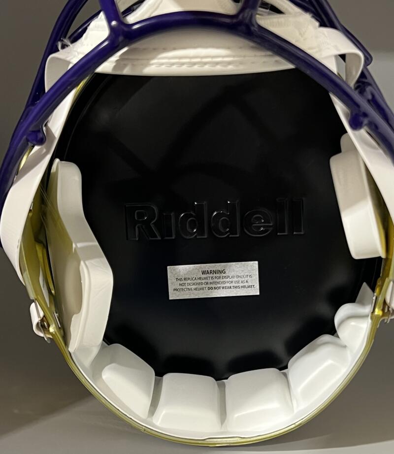 Adrian Peterson Autograph Signed Vikings Full Size Replica Helmet JSA Authentic  Image 7