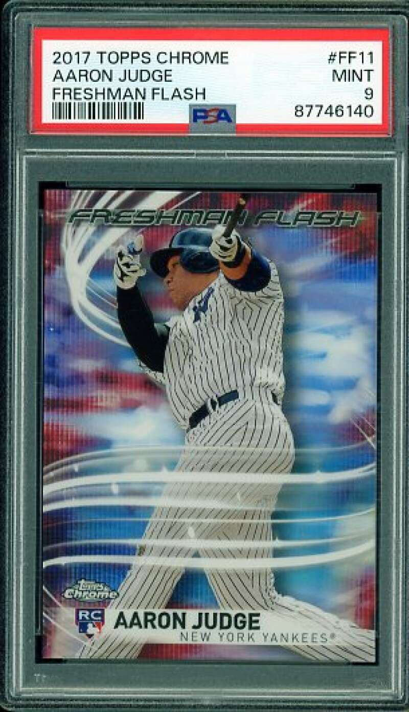 Aaron Judge Rookie Card 2017 Topps Chrome Freshman Flash #FF11 PSA 9 Image 1